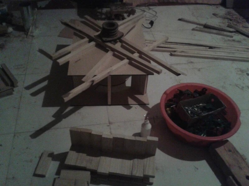 Cut parts and baffle ring for the separator build